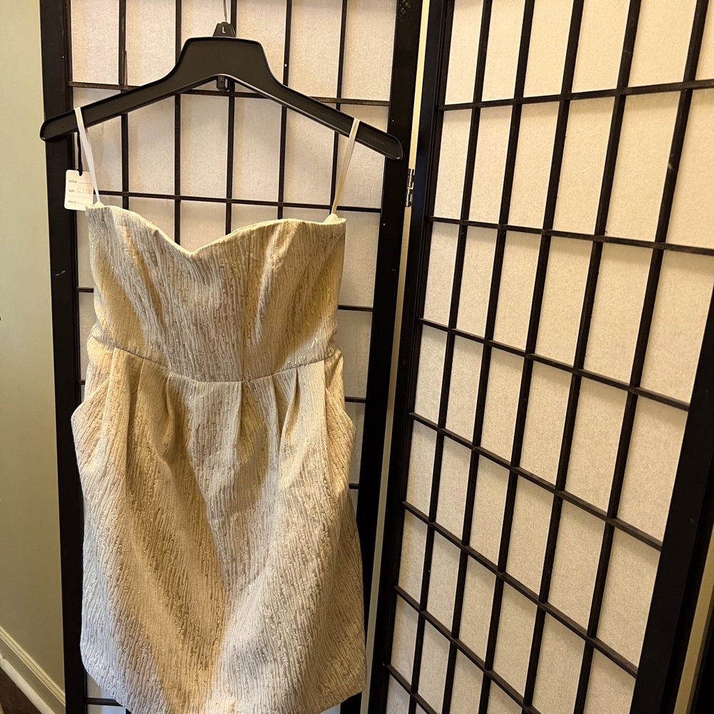 Gold Cocktail Dress H&M Size 6 (Excellent Condition)